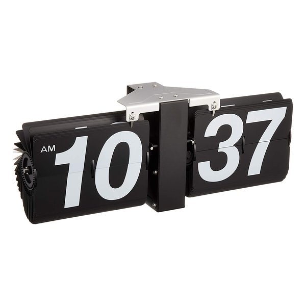 【10日は24時間限定クーポン配布】東谷 アズマヤ フリップクロック ブラック W36×D8.5×H14 CLK-118BK (2564630) 代引不可
