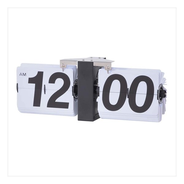 【10日は24時間限定クーポン配布】東谷 アズマヤ フリップクロック ホワイト W36×D8.5×H14 CLK-118WH (2564631) 代引不可