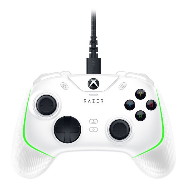 【19日20時〜クーポン配布＆20日は要エントリーでポイント抽選】Razer レーザーゲームパッド Wolverine V2 Chroma White ホワイト USB /Windows /17ボタン RZ06-04010200-R3M1(2529639)送料無料画像