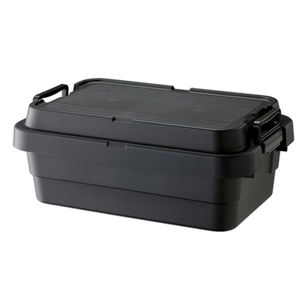 【10日は24時間限定クーポン配布】東谷 アズマヤ トランクカーゴS蓋 30L LOW TYPE ブラック 幅60×奥行き39×高さ24cm TC-50SLBK (2565366) 代引不可