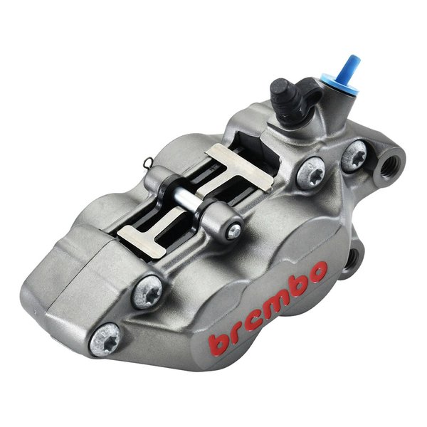 【25日は24時間限定クーポン配布】brembo ブレンボP4-40R アキシャル 4P キャリパー チタニウム レッドロゴ 右 φ30/34 取付ピッチ40mm 20.5165.89(2575888)代引不可 送料無料｜e-zoa SHOP