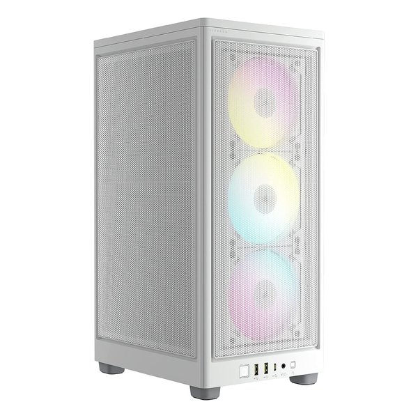 【20日は24時間限定クーポン配布】CORSAIR コルセア コルセア iCUE 2000D RGB AIRFLOW - ITX Tower ミニタワー型PCケース ホワイト CC-9011247-WW (2577742) 代引不可 送料無料