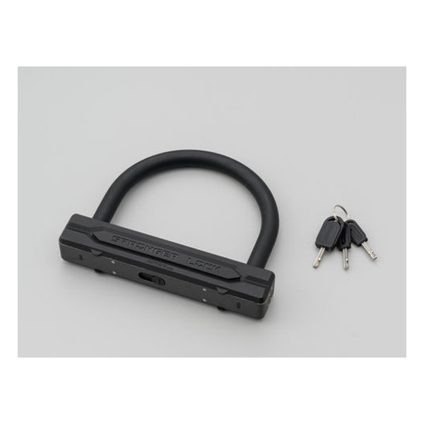 【10日は24時間限定クーポン配布】DAYTONA デイトナ ストロンガーU字ロック W154/H120mm 鍵穴シャッター LEDライト付きキー1本付属 32696 (2560381) 送料無料