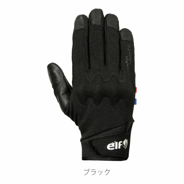 【15日は24時間限定クーポン配布】elf エルフ バイク用 オールシーズン デュラブルグローブ ブラック/LLサイズ EG-A521/ブラック/LL (2581178) 代引不可 送料無料