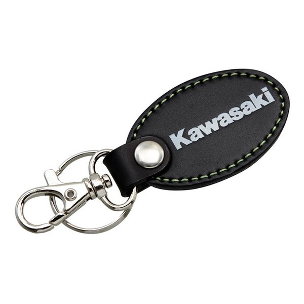 レザーキーホルダーオーダー　はちどり様 楽天市場】Kawasaki（カワサキ） オーバルレザーキーホルダー