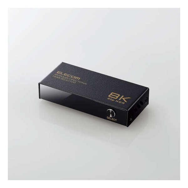 【15日は24時間限定クーポン配布】ELECOM エレコム HDMI切替器 8K/60Hz対応 双方向タイプ DH-SW8KBD21BK (2581342) 送料無料