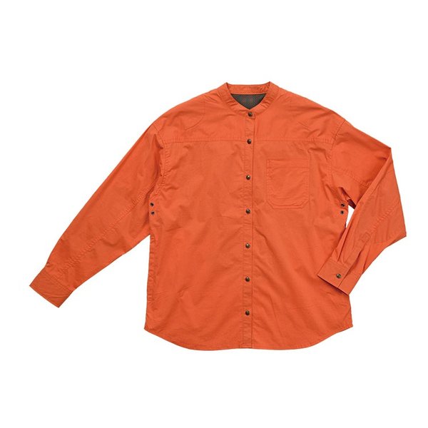 【20日は24時間限定クーポン配布】Rosso Style Lab ロッソスタイルラボ レディース 通年 ROJ-118 プロテクションバンドカラーシャツ レディース オレンジ Sサイズ ROJ-118/ORANGE/S (2567426) 代引不可 送料無料