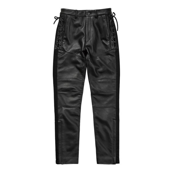 【15日は24時間限定クーポン配布】Rosso Style Lab ロッソスタイルラボ レディース 通年 ROP-62 レースアップレザーパンツ レディース ブラック Mサイズ ROP-62/BLACK/M (2567476) 代引不可 送料無料