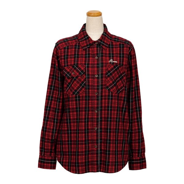 【10日は24時間限定クーポン配布】Rosso Style Lab ロッソスタイルラボ レディース 秋冬 ROJ1000 プロテクションフランネルシャツ レディース レッド/ブラック Mサイズ ROJ1000/RED/BLACK/M (2581701) 代引不可 送料無料