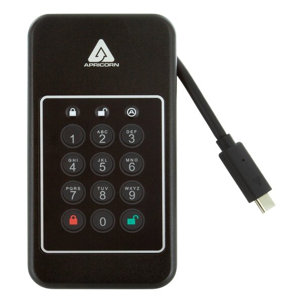 【15日は24時間限定クーポン配布】Apricorn アプリコーン Aegis NVX - NVMe SSD USB 3.2 Type-C ANVX-2TB 暗証番号ストレージ ANVX-2TB (2588563) 代引不可 送料無料