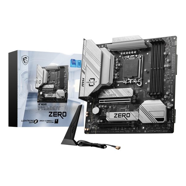 【20日は24時間限定クーポン配布】MSI エムエスアイ 背面コネクタ マザーボード B760M PROJECT ZERO (2608866) 送料無料
