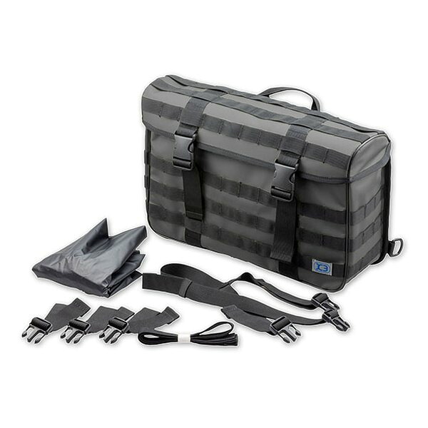 【10日は24時間限定クーポン配布】KIJIMA キジマ K3 サイドバッグ L タクティカル TC04 ブラック ZK310005B (2584291) 代引不可 送料無料