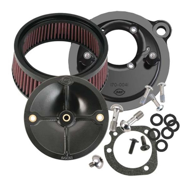 【10日は24時間限定クーポン配布】S&S Cycle Inc（エスアンドエスサイクル） ステルス エアクリーナーキット カバーなし スポーツスター 91-22 170-0093 (2625096) 代引不可 送料無料