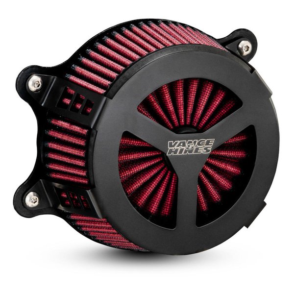 【25日は24時間限定クーポン配布】VANCE&HINES（バンスアンドハインズ）VO2 エアインテイク Radiant III レイディエントスリー ブラック TOURING 08-16 41450(2630600)代引不可 送料無料｜e-zoa SHOP