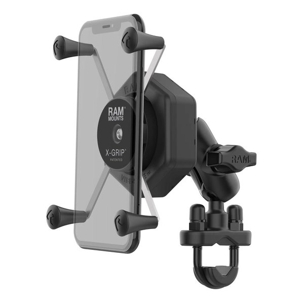 【20日は24時間限定クーポン配布】RAM MOUNTS ラムマウント 防振Xグリップ M ＆U字クランプベースセット ショートアーム RAM-B-149ZA-UN10-462 (2635698) 代引不可 送料無料