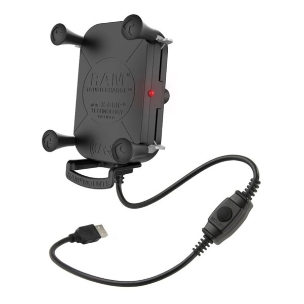 【15日は24時間限定クーポン配布】RAM MOUNTS ラムマウント 防水ワイヤレス充電Xグリップ テザー付 最大15W出力 1インチボール RAM-HOL-UN12WB-1 RAM-HOL-UN12WB-1 (2635709) 代引不可 送料無料