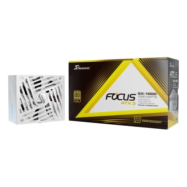 【20日は24時間限定クーポン配布】Seasonic シーソニック Focus GX-1000 ATX3 V4 80PLUS GOLD/1000W/ATX3.1&PCIe5.1対応/フルモジュラー/白 SRP-FGX102-A5A32SF-WH (2641777) 送料無料 24,045円
