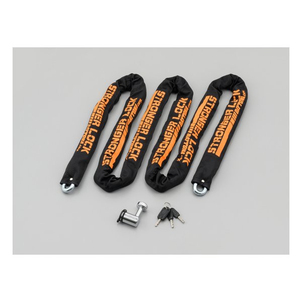 【10日は24時間限定クーポン配布】DAYTONA デイトナ バイクロック 42mm幅チェーン φ12mmスチール合金 ストロンガーチェーンロック 3.0m D31239 (2549428) 代引不可 送料無料