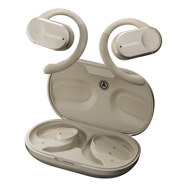 楽天市場】NAGAOKA フック可動式オープンイヤー型完全ワイヤレス