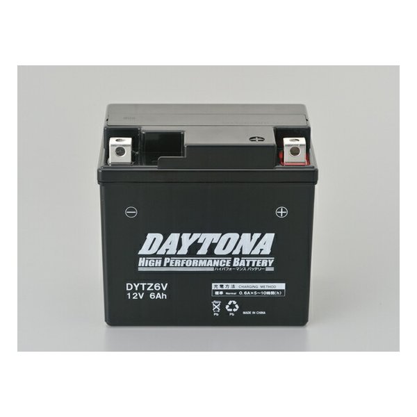 【10日は24時間限定クーポン配布】DAYTONA デイトナ バッテリー ハイパフォーマンスバッテリー DYTZ6V D98308 (2495624) 代引不可 送料無料
