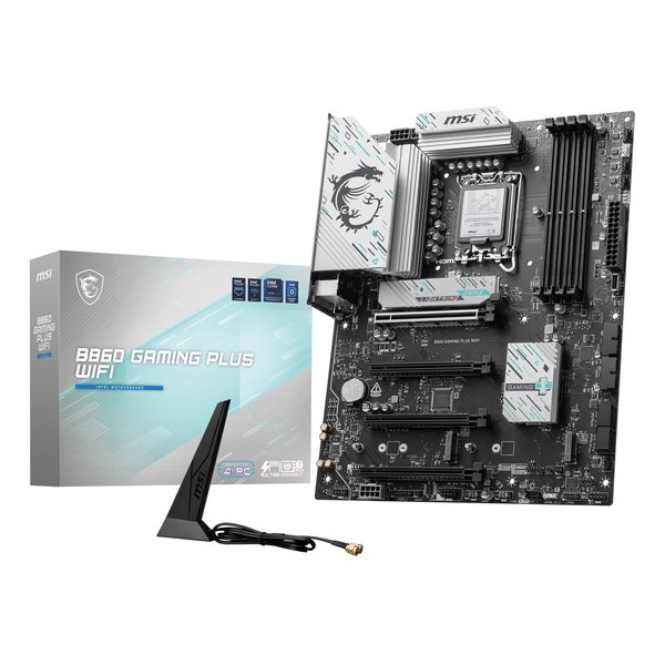 【20日は24時間限定クーポン配布】MSI エムエスアイ マザーボード ATX/IntelCoreUltra/Thunderbolt4ポート/Wi-Fi7/5GLAN/PCIe5 B860 GAMING PLUS WIFI (2642555) 送料無料