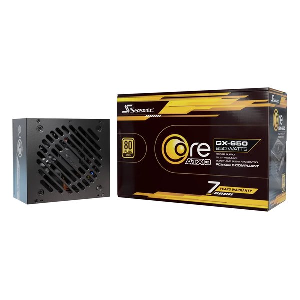 【20日は24時間限定クーポン配布】Seasonic シーソニック 電源ユニット Core V2 GX-650 ATX3 80PLUS GOLD/完全モジュール式/ブラック SRP-CGX651-A5A32SF (2641772) 送料無料