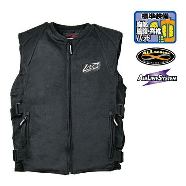 【25日は24時間限定クーポン配布】ROUGH&ROAD ラフアンドロード R&R ボディープロテクターベスト BK-M RR10061BKM (2229726) 代引不可 送料無料