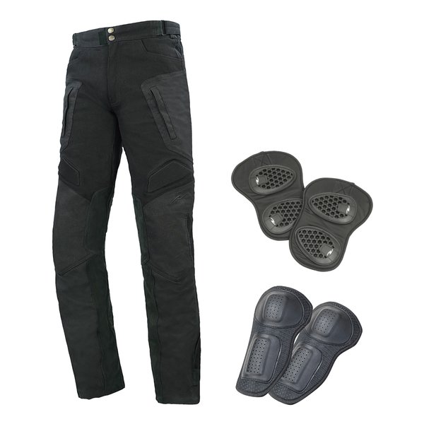 【25日は24時間限定クーポン配布】ROUGH&ROAD ラフアンドロードバイク用 ハードプロテクションパンツルーズフィット ブラック/LWサイズ 05888(2546281)送料無料|e-zoa SHOP