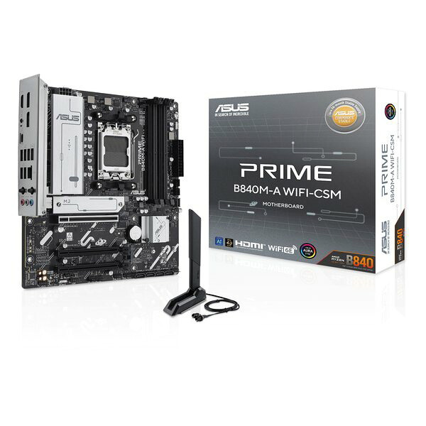 【20日は24時間限定クーポン配布】ASUS エイスース DOS/Vマザーボード PRIME B840M-A WIFI-CSM (2642488) 送料無料