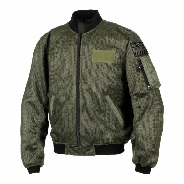 【20日は24時間限定クーポン配布】FlagshiP（フラッグシップ） バイク用 春夏 ベンタスMA-1 タイプＡ カーキ/LLサイズ FJ-S219/KHAKI/LL (2643294) 送料無料