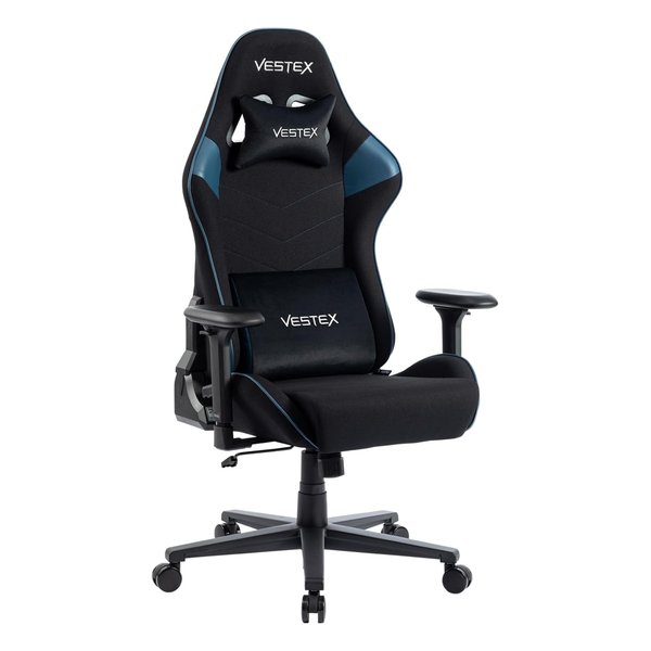 【30日は24時間限定クーポン配布】VESTEX（ベステックス）S2 高撥水メッシュファブリック ゲーミングチェア ブルー VES-S2BL(2644272)代引不可 送料無料｜e-zoa SHOP