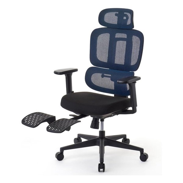 【楽天市場】【15日は24時間限定クーポン配布】ROOM WORKS（ルームワークス）M6 ポリエステル ワークチェア ブルー RM6-BL ...
