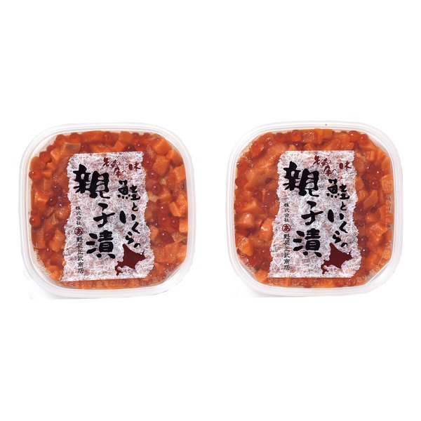 【23日20時～限定クーポン配布！25日は要エントリーでP抽選！】<br>丸あ野尻正武商店（マルアノジリマサタケショウテン）<br>野尻正武商店 鮭といくらの親子漬 2個入り ZOA619910236<br>(2646789)<br>代引不可