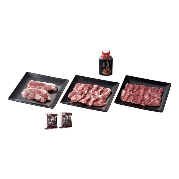 【23日20時～限定クーポン配布！25日は要エントリーでP抽選！】<br>肉の山本（ニクノヤマモト）<br>生ラム食べ比べセット 3種セット/生ラムのたれ・おろし入りソース付 ZOA422263480<br>(2646711)<br>代引不可