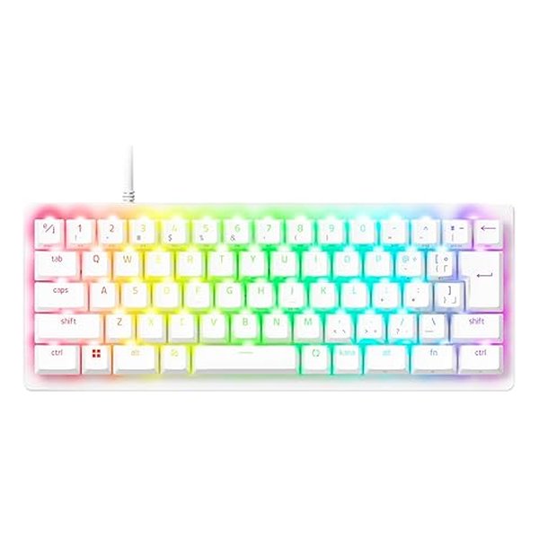 【30日は24時間限定クーポン配布】Razer レーザーHuntsman V3 Pro Mini JP White Edition ラピッドトリガーモード搭載 60％サイズ RZ03-04991900-R3J1(2651066)送料無料｜e-zoa SHOP