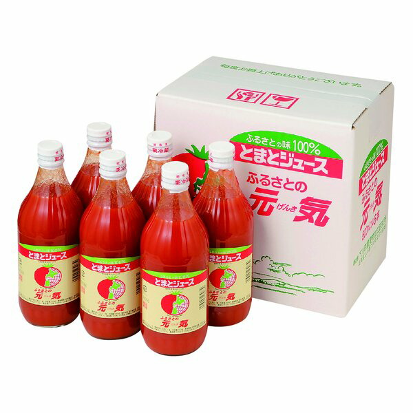 【20日は24時間限定クーポン配布】下川事業協同組合（シモカワジギョウ） とまとジュース「ふるさとの元気」 500ml/6本セット ZOA220970021 (2647619) 代引不可