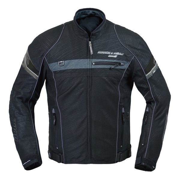 【20日は24時間限定クーポン配布】ROUGH&ROAD ラフアンドロード フルメッシュジャケットFP スラッシュBK-LL RR7346SS-BK4 (2506438) 代引不可 送料無料