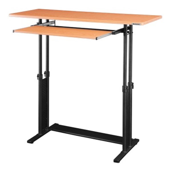 【10日は24時間限定クーポン配布】Bauhutte バウヒュッテ スタンディングデスク 幅1200mm/ウッド BHD-1200H-WD (2496792) 代引不可