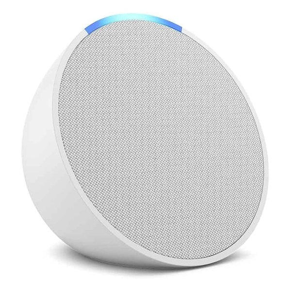 【15日は24時間限定クーポン配布】Amazon アマゾン Echo Pop コンパクトスマートスピーカー with Alexa グレーシャーホワイト B09ZX764ZL (2642862) 送料無料