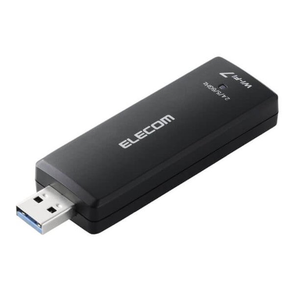 【30日は24時間限定クーポン配布】ELECOM エレコムWiFi 無線LAN子機 USB 3.0対応 無線LANアダプタ 2880+2880+688Mbps Wi-Fi 7 WDC-BE28TU3-B(2654549)送料無料｜e-zoa SHOP