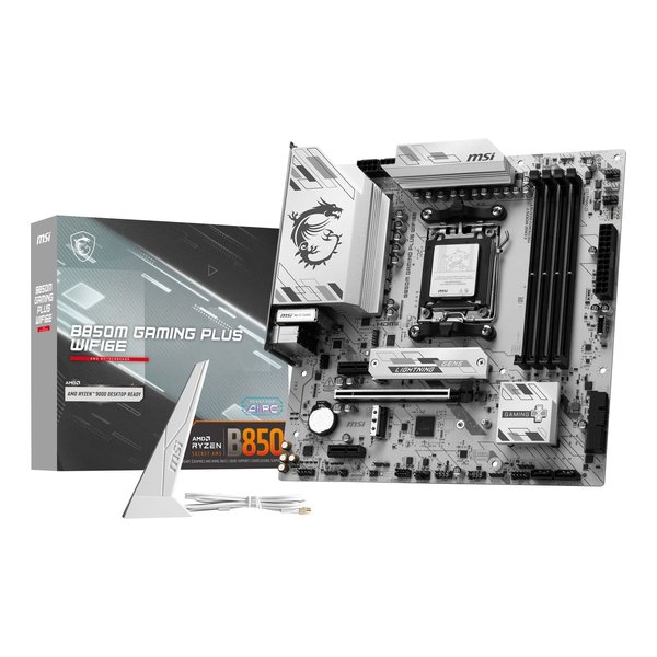 【20日は24時間限定クーポン配布】MSI エムエスアイ AMD Ryzen9000シリーズ対応 AM5 DDR5 microATX WiFi6E マザーボード B850M GAMING PLUS WIFI6E (2655499) 送料無料