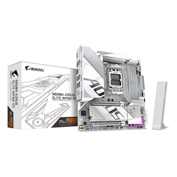 【25日は24時間限定クーポン配布】GIGABYTE ギガバイトB850M AORUS ELITE WIFI6E ICE Micro-ATXマザーボード B850M A ELT WF6E ICE(2642462)送料無料|e-zoa SHOP