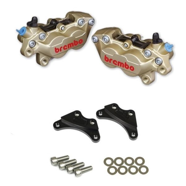 【20日は24時間限定クーポン配布】ROUGH&ROAD ラフアンドロード 4PキャリパーKIT bremboキャスティング GD WQ24-15001BK (2646317) 代引不可 送料無料