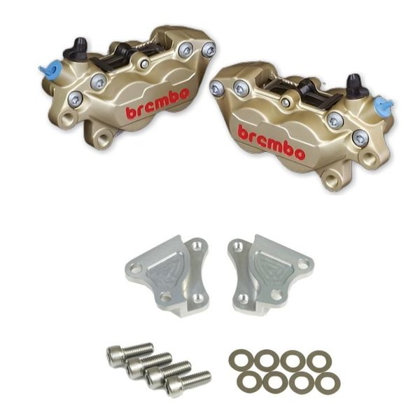 【25日は24時間限定クーポン配布】ROUGH&ROAD ラフアンドロード4PキャリパーKIT bremboキャスティング GD WQ24-17001SV(2646320)代引不可 送料無料|e-zoa SHOP