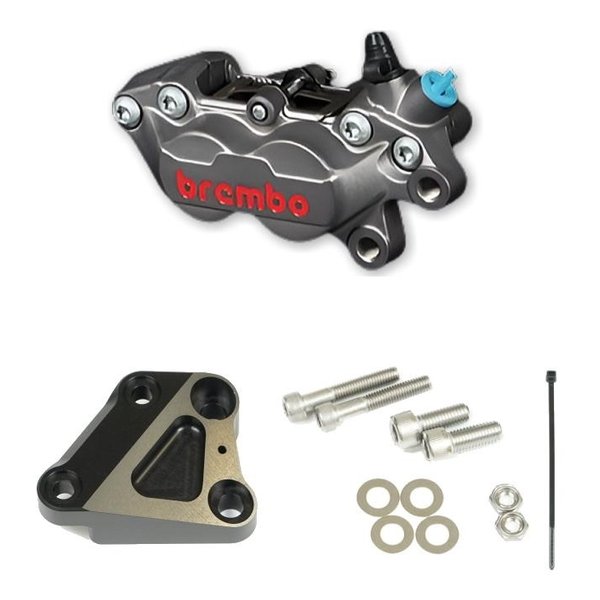 【10日は24時間限定クーポン配布】ROUGH&ROAD ラフアンドロード 4PキャリパーKIT bremboキャスティング TI WQ25-10074BK (2646327) 代引不可 送料無料
