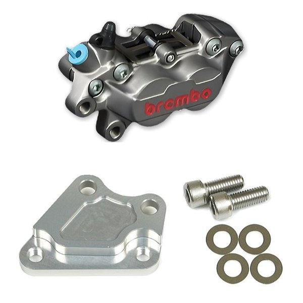 【25日は24時間限定クーポン配布】ROUGH&ROAD ラフアンドロード4PキャリパーKIT bremboキャスティング TI WQ25-13014SV(2646330)代引不可 送料無料｜e-zoa SHOP
