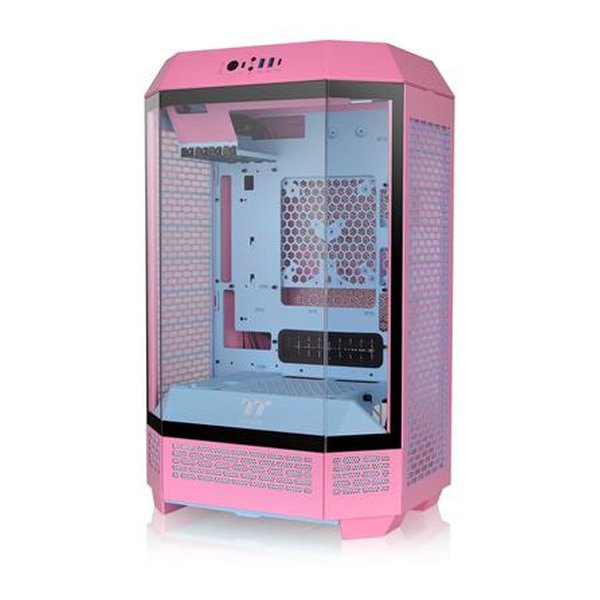 【20日は24時間限定クーポン配布】thermaltake サーマルテイク The Tower 300 Bubble Pink 3面強化ガラスパネル採用 八角柱型 Micro-ATX PCケース CA-1Y4-00SAWN-00 (2621005) 代引不可 送料無料
