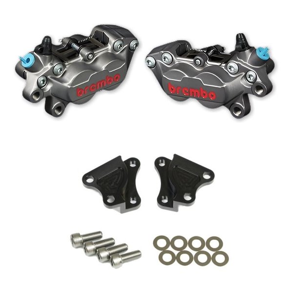 【25日は24時間限定クーポン配布】ROUGH&ROAD ラフアンドロード4PキャリパーKIT bremboキャスティング TI WQ25-17001BK(2646333)代引不可 送料無料|e-zoa SHOP