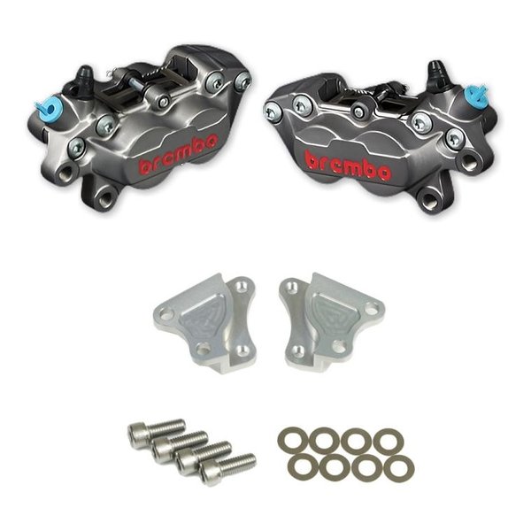 【15日は24時間限定クーポン配布】ROUGH&ROAD ラフアンドロード 4PキャリパーKIT bremboキャスティング TI WQ25-17001SV (2646334) 代引不可 送料無料