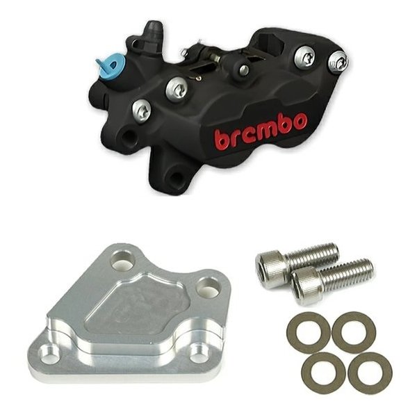 【10日は24時間限定クーポン配布】ROUGH&ROAD ラフアンドロード WORKS QUALITY brembo40ミリキャリパーサポート・キャリパーセット 左/ブラック WQ26-13014SV (2646344) 代引不可 送料無料 29,585円
